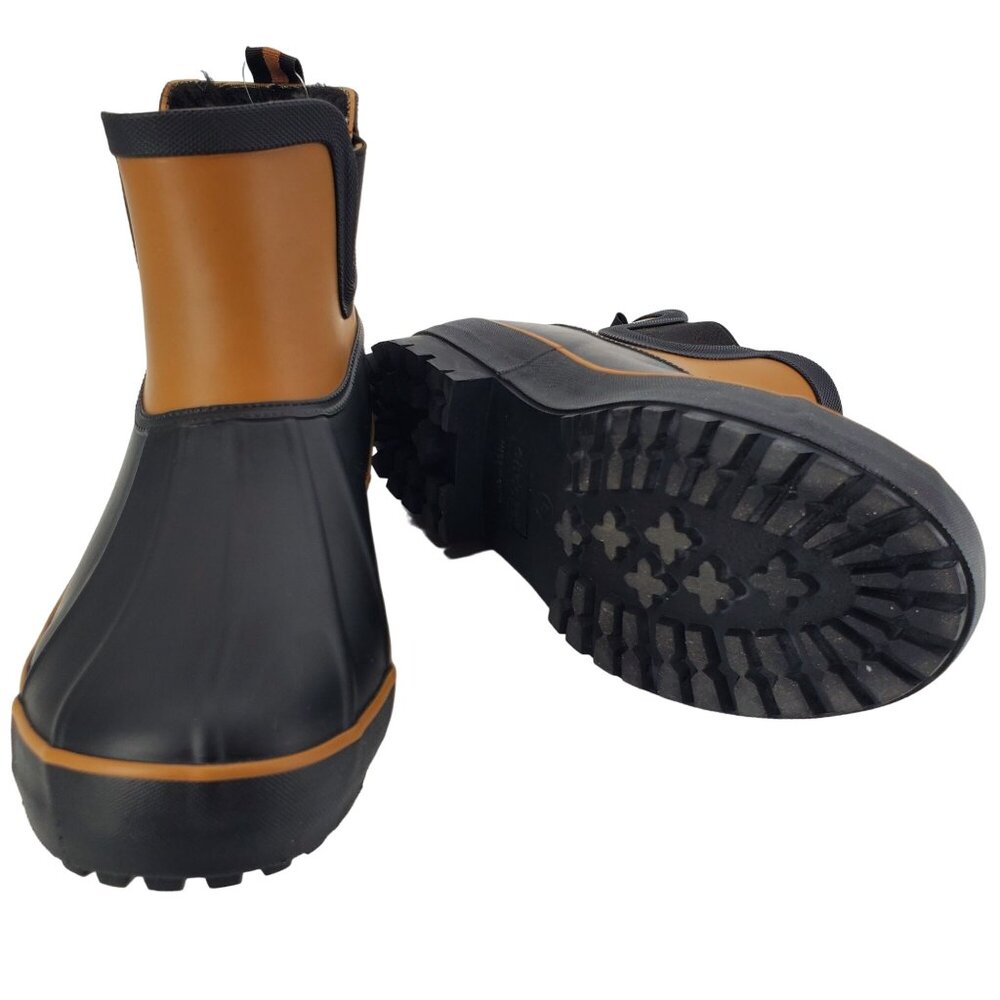 Chooka 8 Rain Boots Chelsea Duck Waterproof Outdoor Faux Fur Rubber Ankle Shoes - Picture 8 of 16